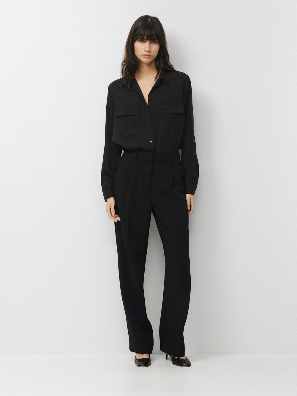 Aritzia Wilfred The Effortless Pant Trousers, Black – Size 10